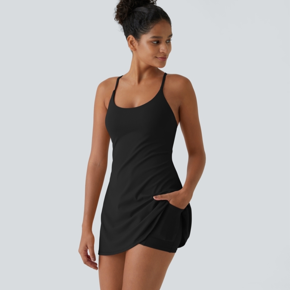 HALARA SoftlyZero™™ Plush Backless Active Dress-E… - image 1